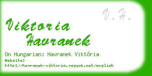 viktoria havranek business card